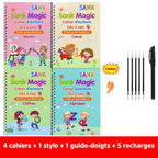 Cahiers d'écriture magiques avec stylo (4 pièces)